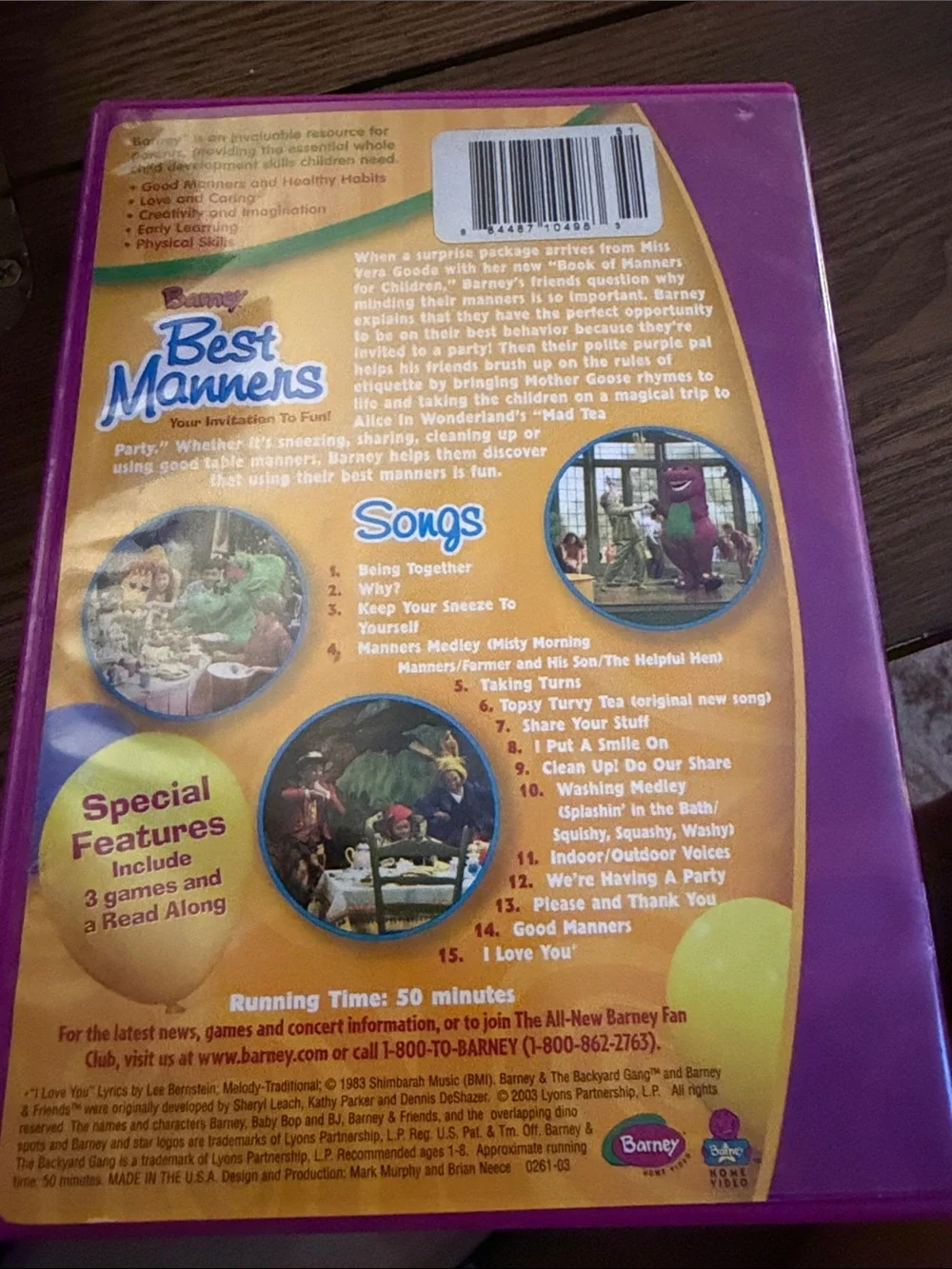 Barney DVD cover